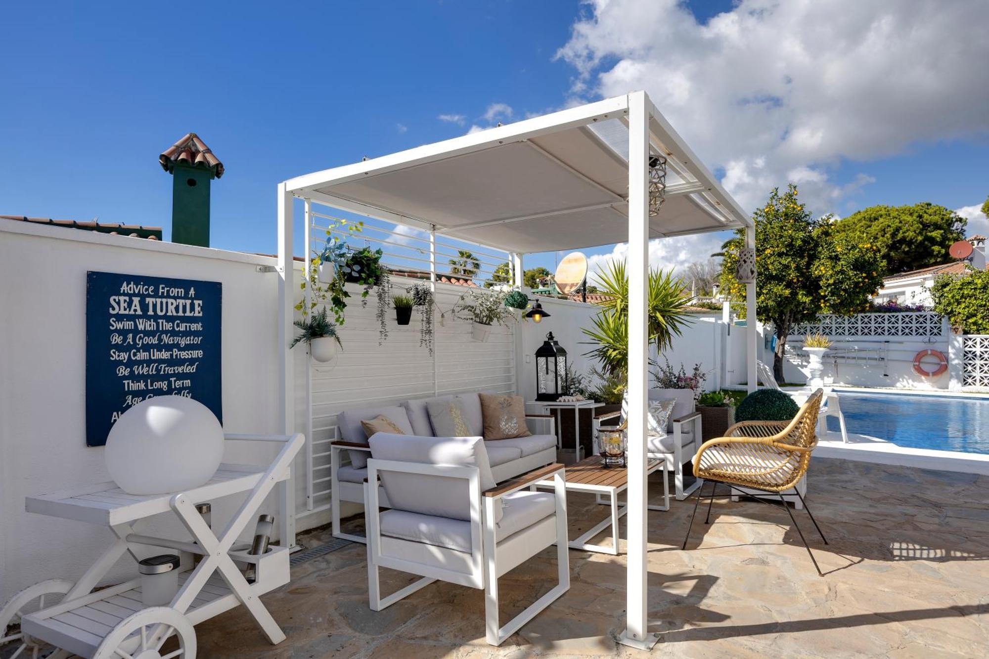 Villa Casacara Marbella Beachside Costabella -Spain Kültér fotó